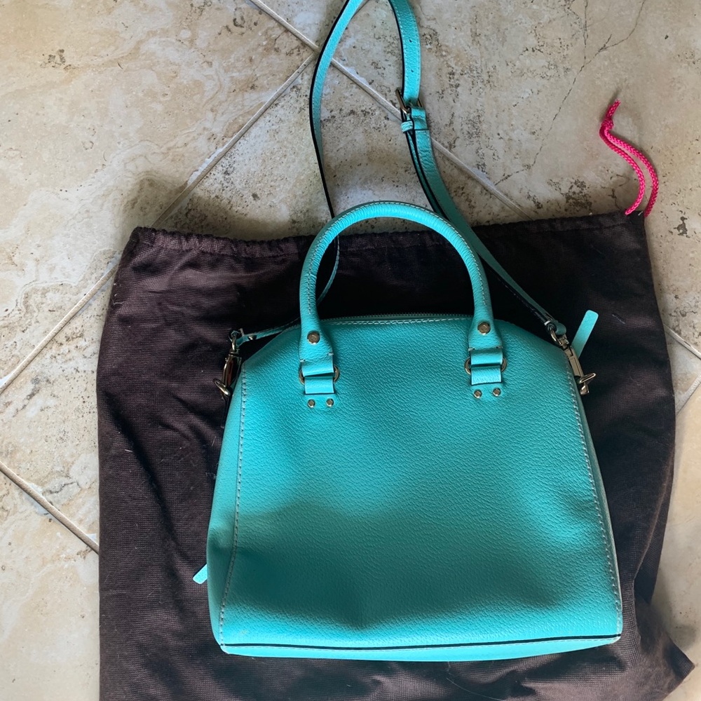 Kate Spade Aqua/ Tiffany Blue Purse 💙 - Picture 6 of 14